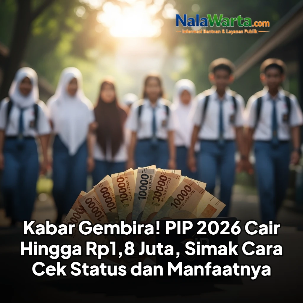 Kabar Gembira! PIP 2026 Cair Hingga Rp1,8 Juta, Simak Cara Cek Status dan Manfaatnya