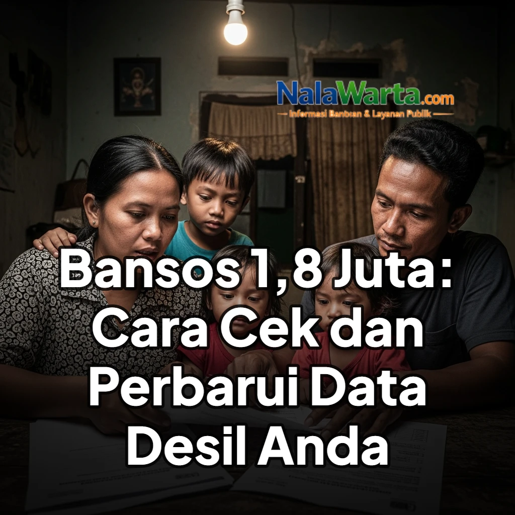 Bansos 1,8 Juta: Cara Cek dan Perbarui Data Desil Anda