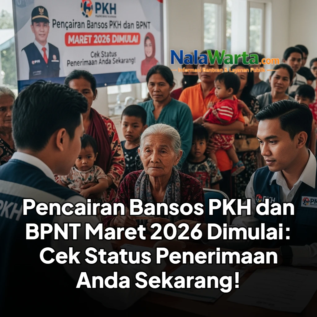 Pencairan Bansos PKH dan BPNT Maret 2026 Dimulai: Cek Status Penerimaan Anda Sekarang!