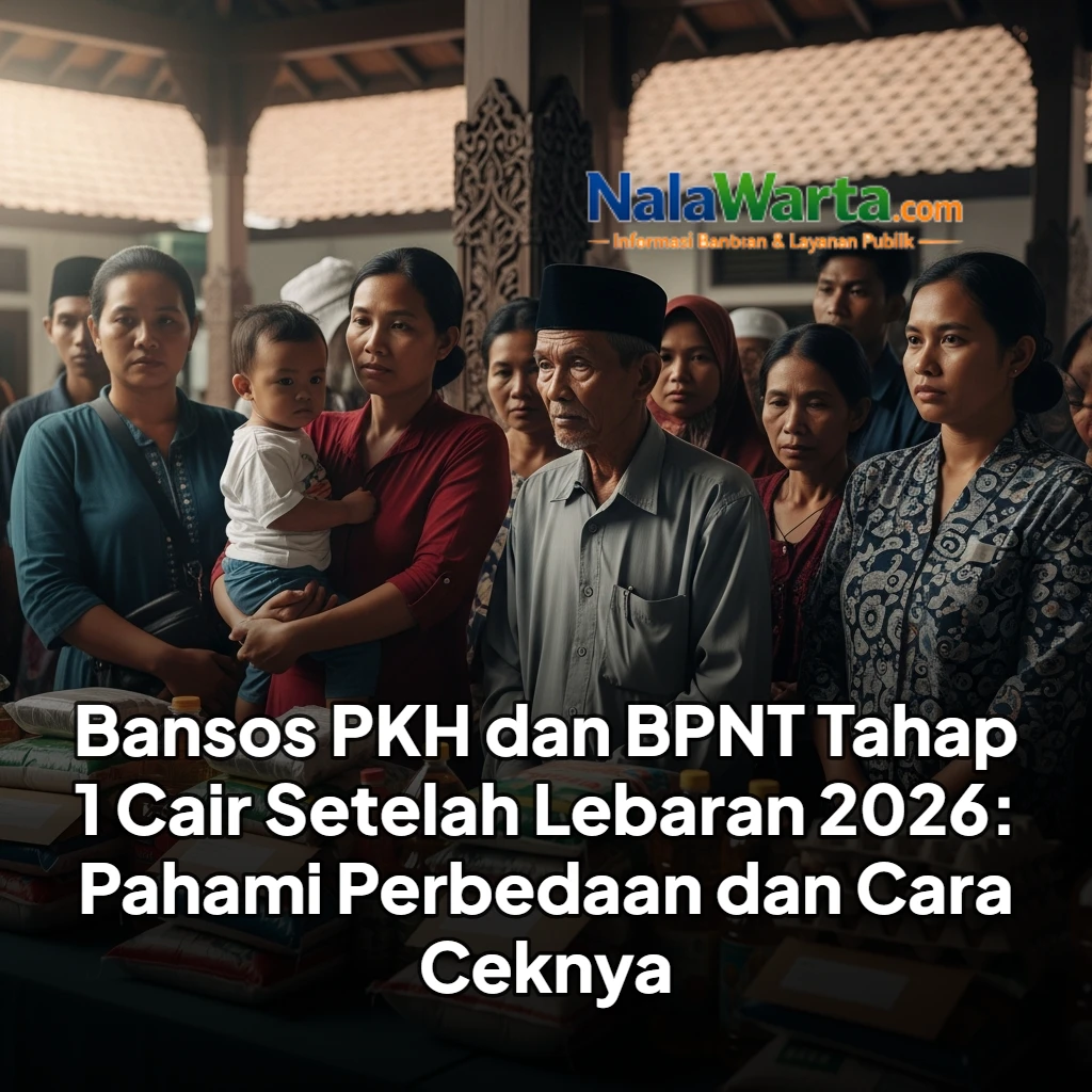 Bansos PKH dan BPNT Tahap 1 Cair Setelah Lebaran 2026: Pahami Perbedaan dan Cara Ceknya