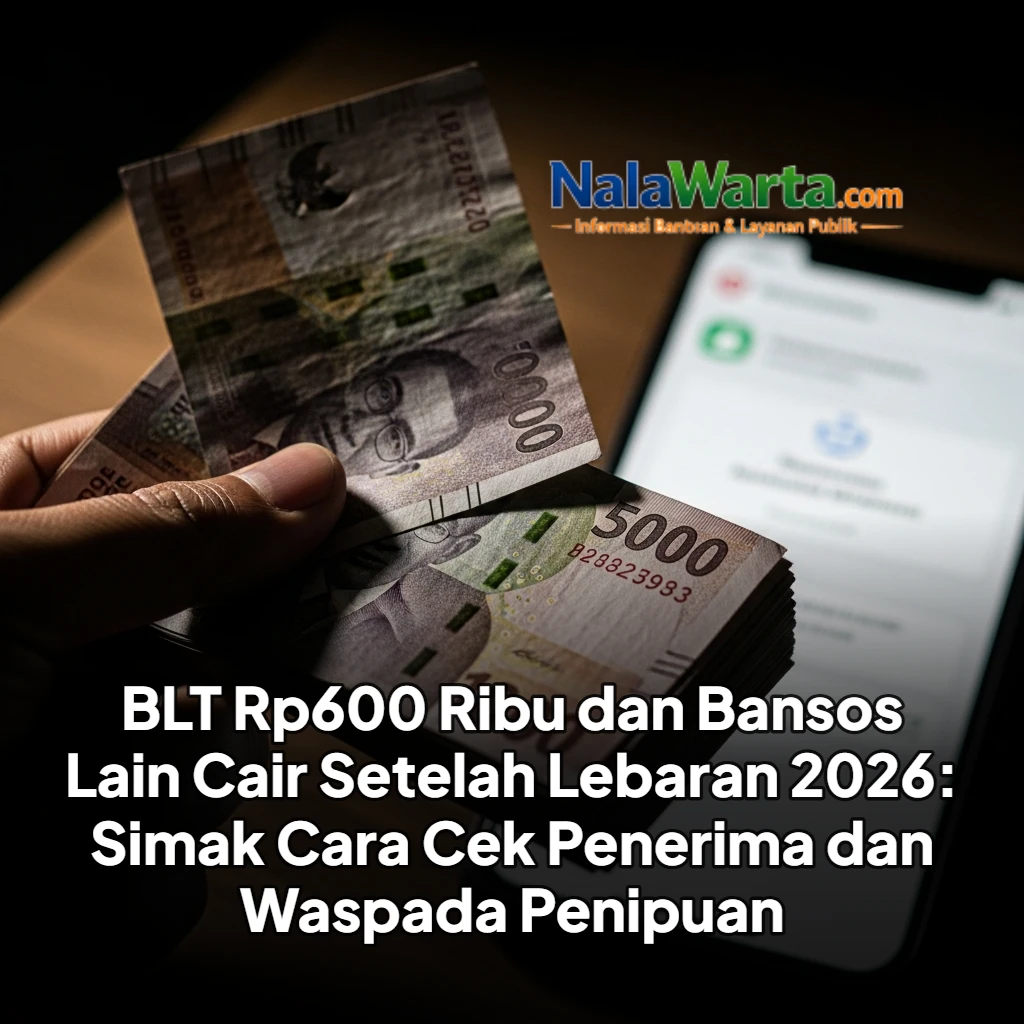 BLT Rp600 Ribu dan Bansos Lain Cair Setelah Lebaran 2026: Simak Cara Cek Penerima dan Waspada Penipuan