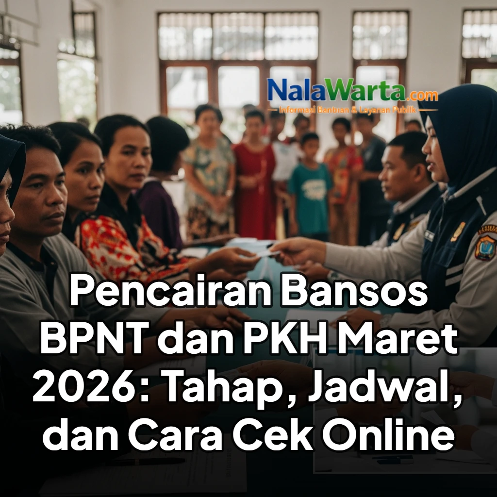 Pencairan Bansos BPNT dan PKH Maret 2026: Tahap, Jadwal, dan Cara Cek Online