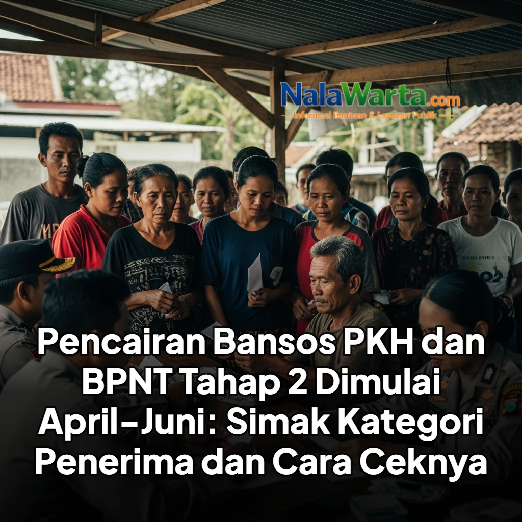 Pencairan Bansos PKH dan BPNT Tahap 2 Dimulai April-Juni: Simak Kategori Penerima dan Cara Ceknya