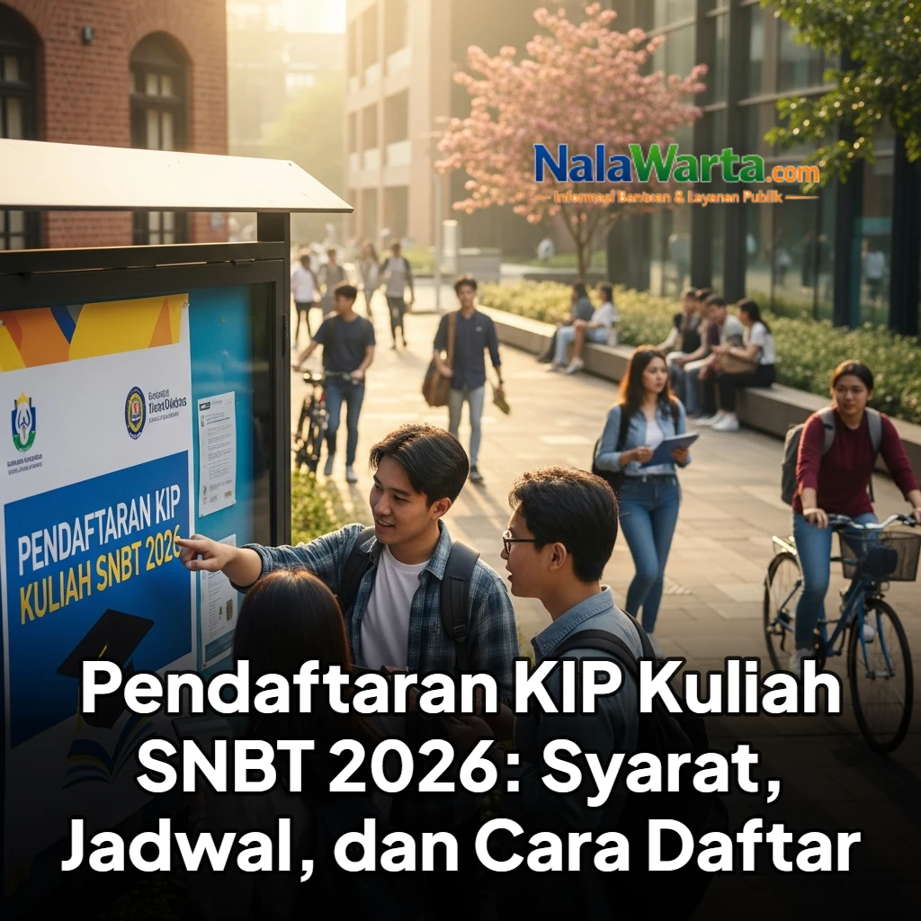 Pendaftaran KIP Kuliah SNBT 2026: Syarat, Jadwal, dan Cara Daftar