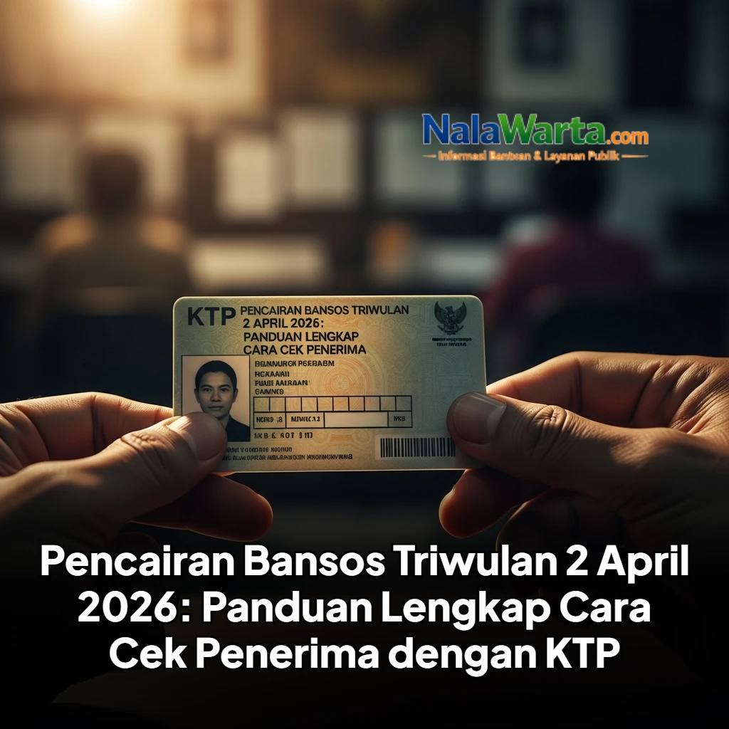 Pencairan Bansos Triwulan 2 April 2026: Panduan Lengkap Cara Cek Penerima dengan KTP