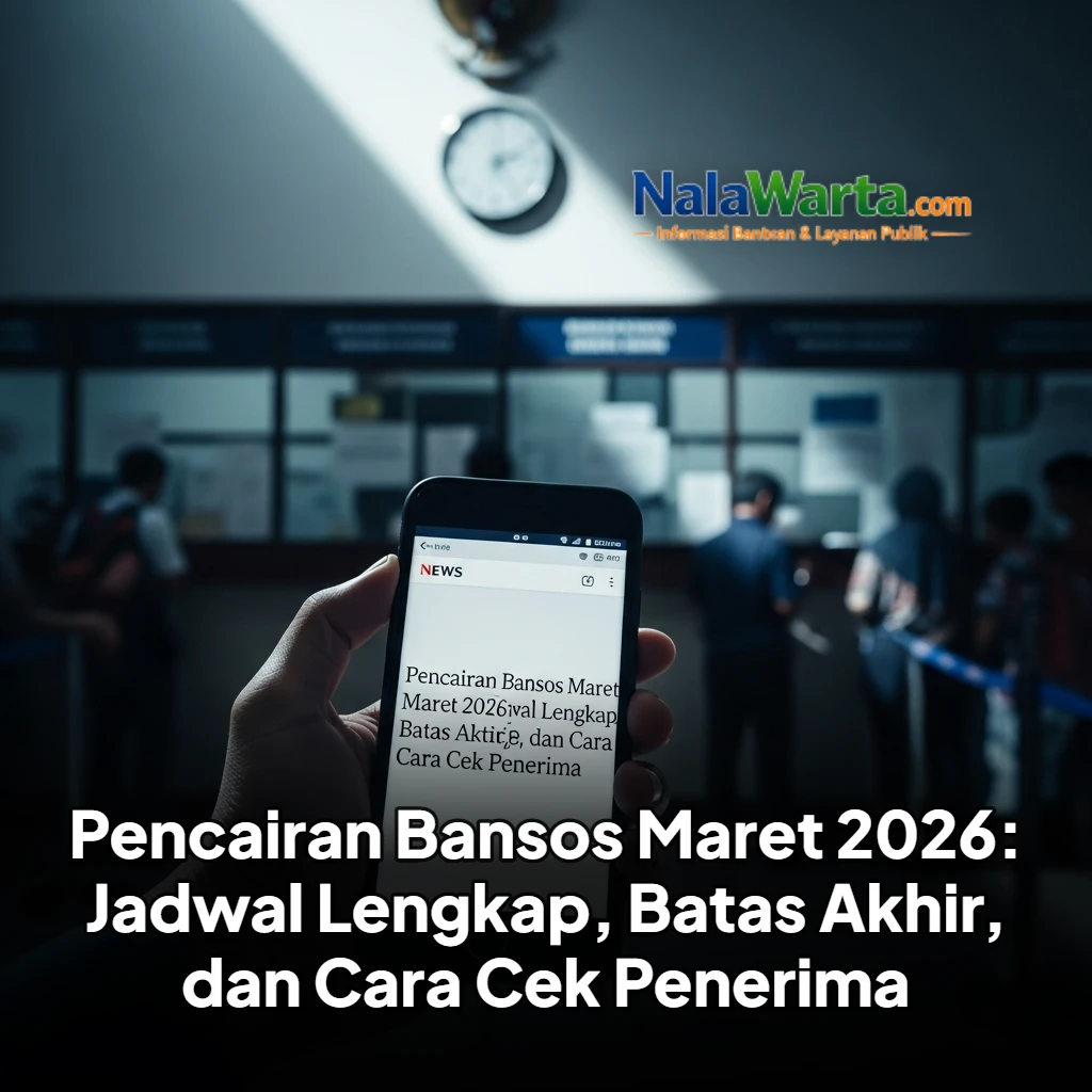 Pencairan Bansos Maret 2026: Jadwal Lengkap, Batas Akhir, dan Cara Cek Penerima