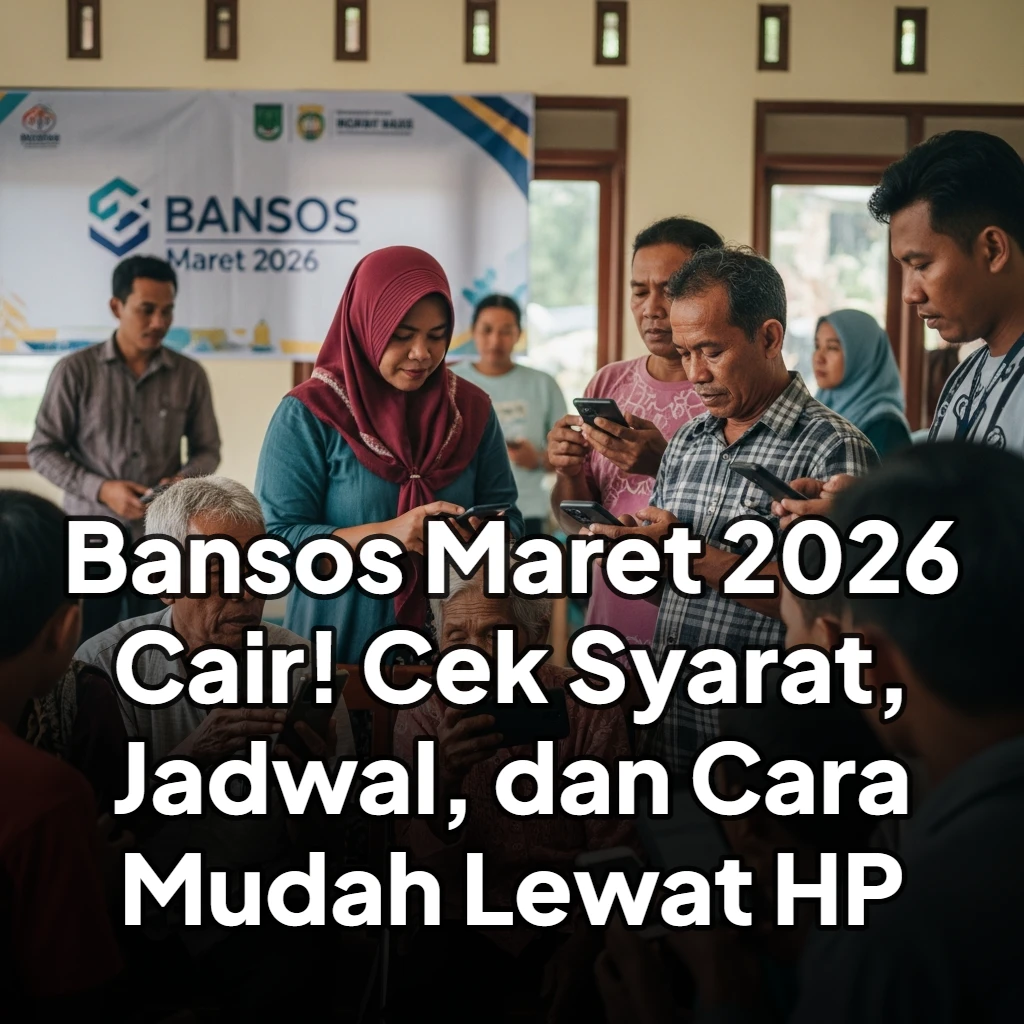 Bansos Maret 2026 Cair! Cek Syarat, Jadwal, dan Cara Mudah Lewat HP