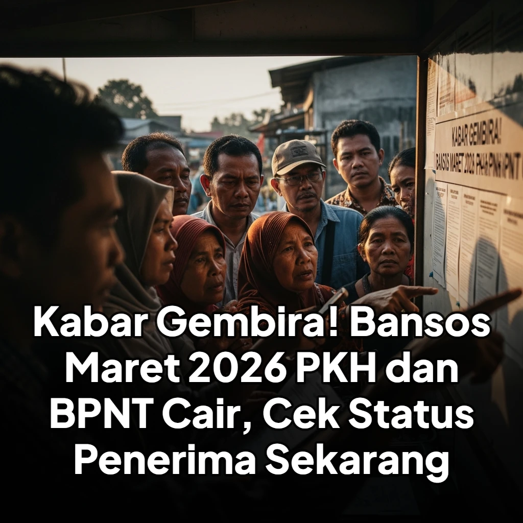 Kabar Gembira! Bansos Maret 2026 PKH dan BPNT Cair, Cek Status Penerima Sekarang