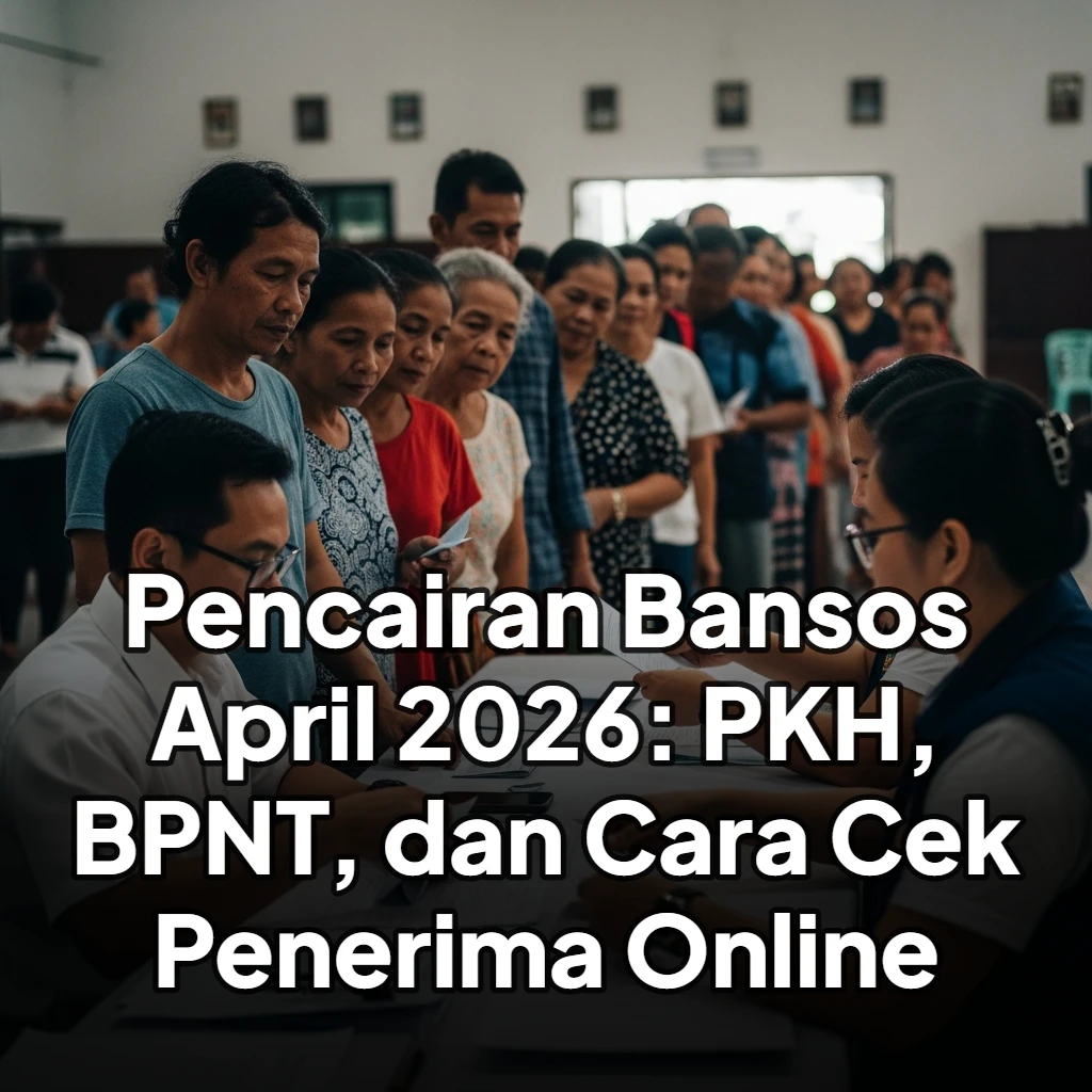 Pencairan Bansos April 2026: PKH, BPNT, dan Cara Cek Penerima Online