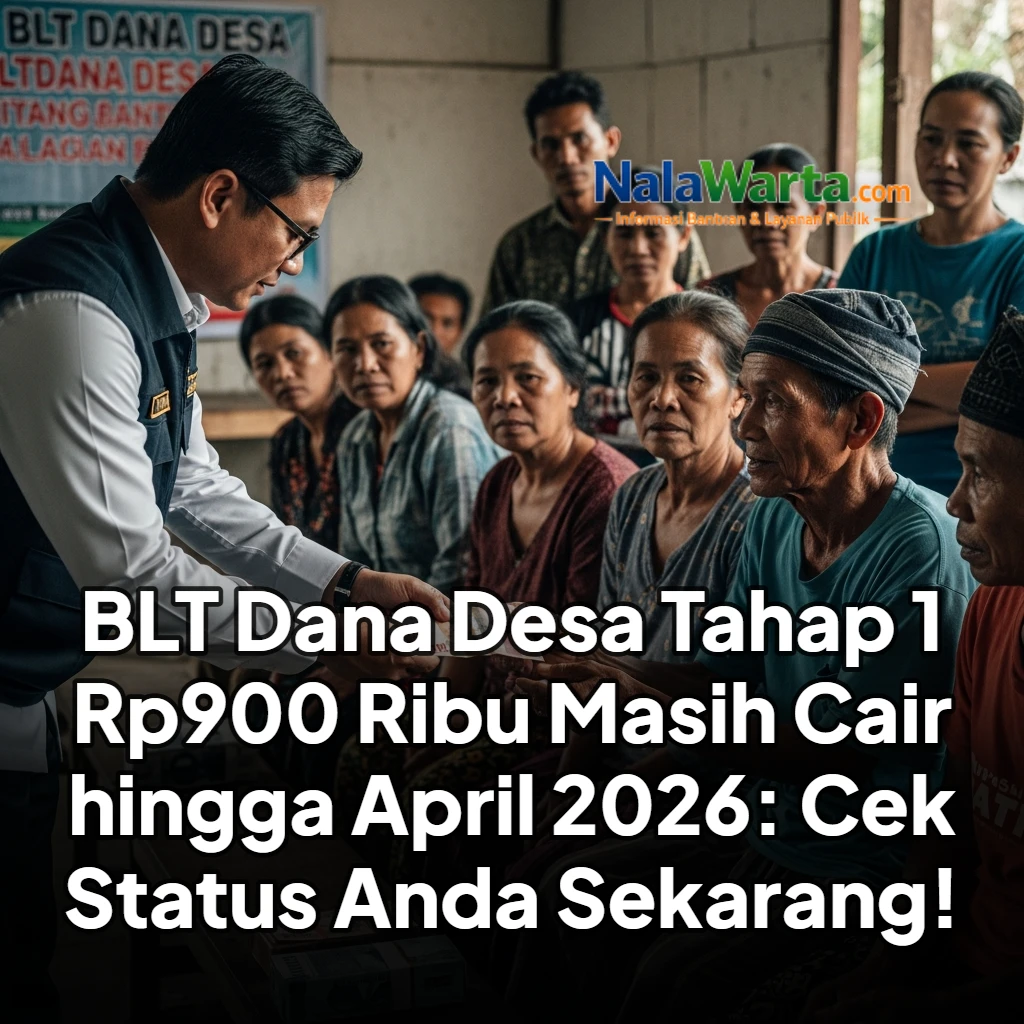 BLT Dana Desa Tahap 1 Rp900 Ribu Masih Cair hingga April 2026: Cek Status Anda Sekarang!