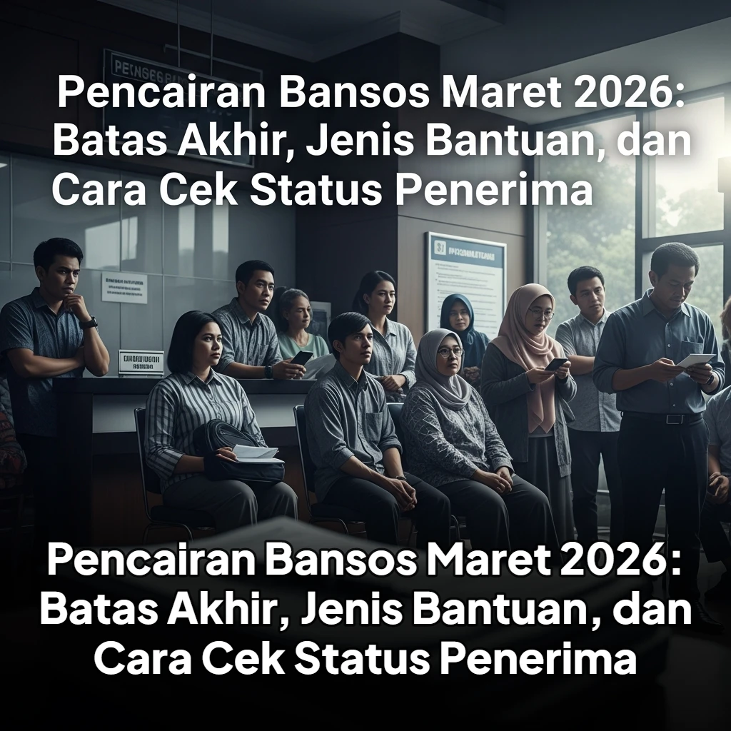 Pencairan Bansos Maret 2026: Batas Akhir, Jenis Bantuan, dan Cara Cek Status Penerima