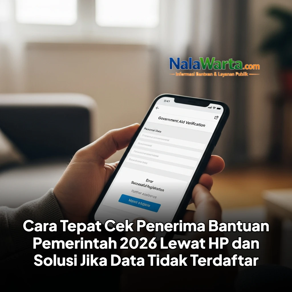 Cara Tepat Cek Penerima Bantuan Pemerintah 2026 Lewat HP dan Solusi Jika Data Tidak Terdaftar