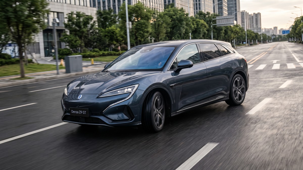 Denza Z9 GT mobil listrik dengan fitur jalan kepiting