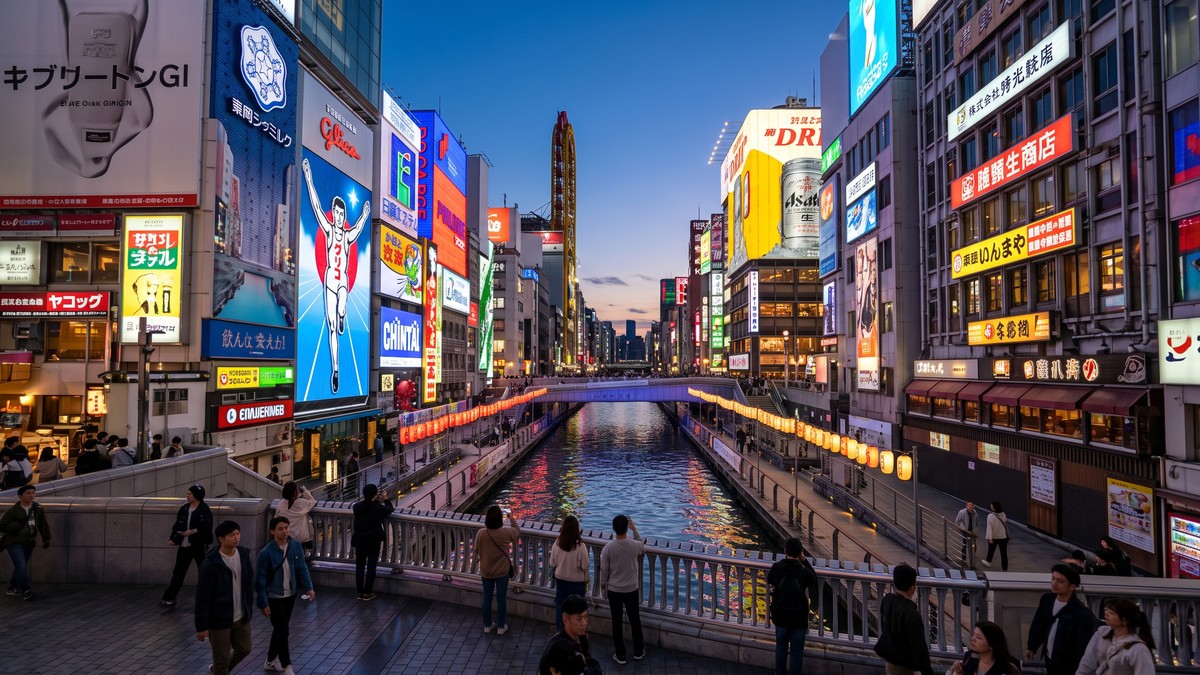 Papan Reklame Ikonik Glico Running Man Osaka Bersiap Ganti Tampilan, Wisatawan Padati Jembatan Dotonbori